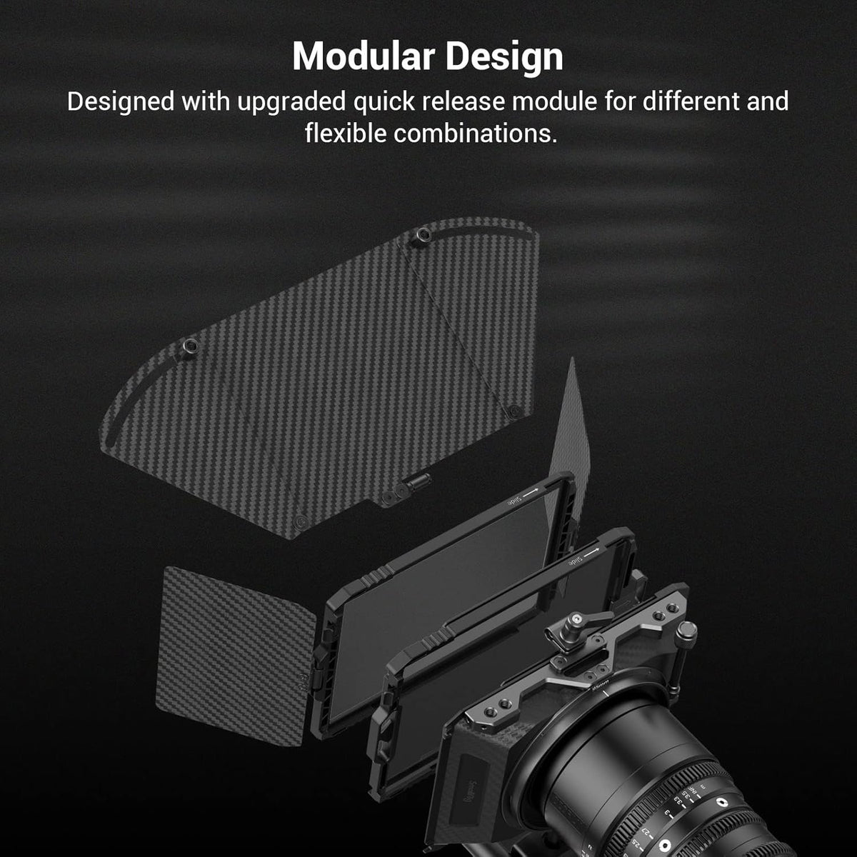 Mini Matte Box Pro with 4 x 5.65 Filter Trays and Adapter Ring H14846