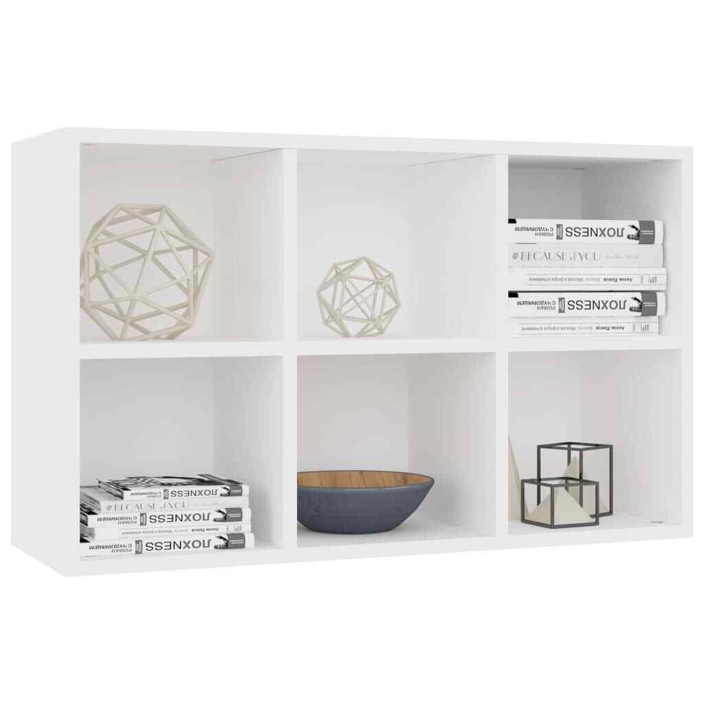 White Chipboard Book Cabinet Sideboard Z5580