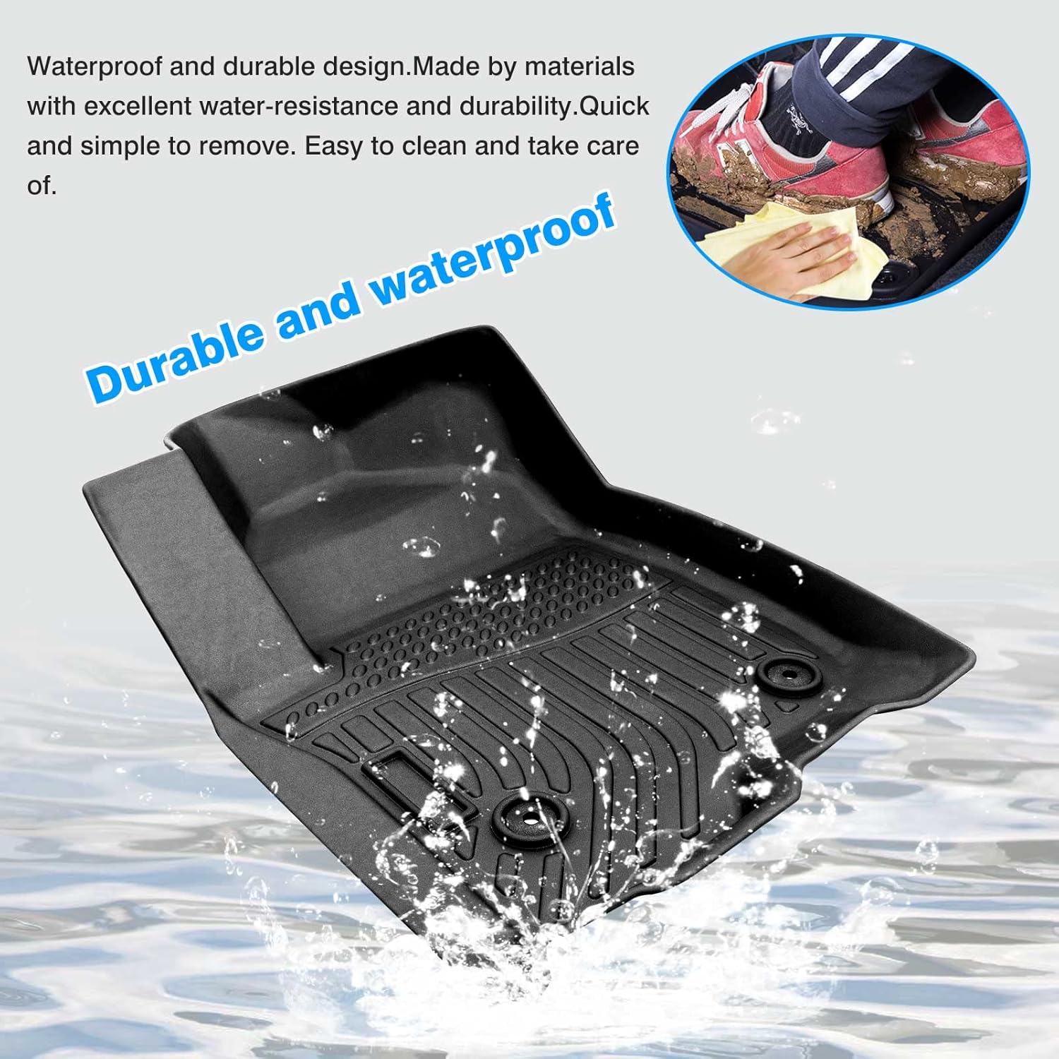 All Weather Floor Liner 2 Row Heavy Duty Pack of 2 G4423