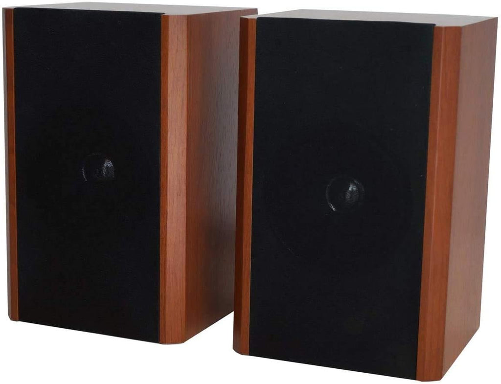 Bluetooth Record Player Turntable with AM/FM Radio, CD/Cassette Player, 2 Stereo Speakers F407174