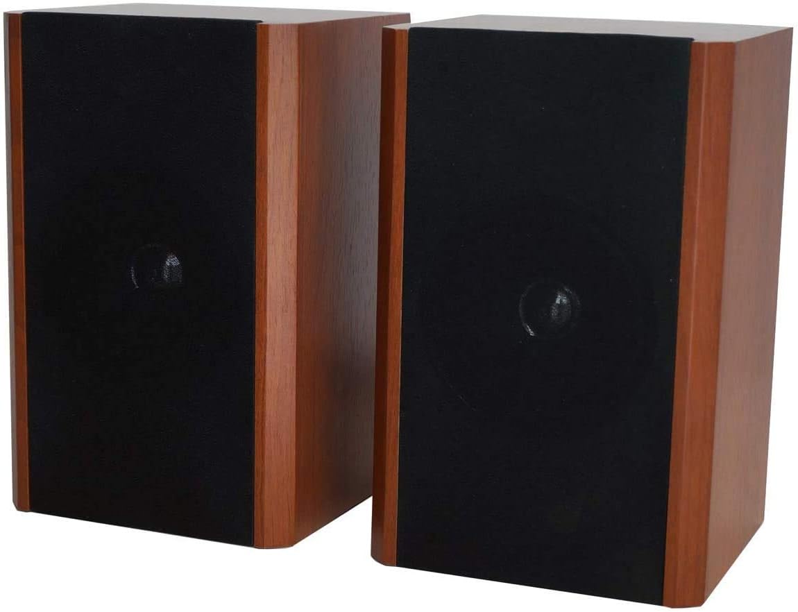 Bluetooth Record Player Turntable with AM/FM Radio, CD/Cassette Player, 2 Stereo Speakers F407174