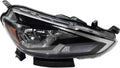 Passenger Side Black Trim Headlight for Nissan Sentra 2016 2017 2018 T601671
