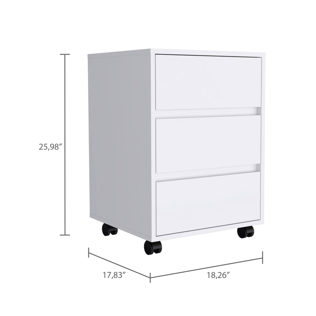 Grey 3 Drawer Filing Cabinet D89398
