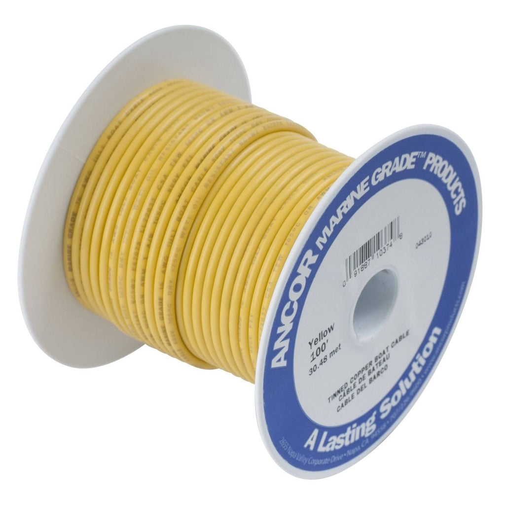 Yellow 2 AWG Battery Cable 100' P2786