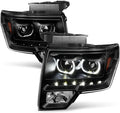 Black SMD LED Halo Projector Headlights I268449