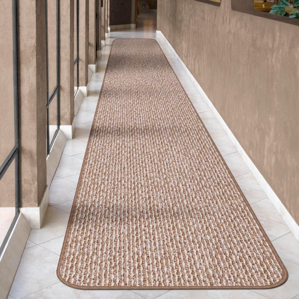 Skid-Resistant Carpet Runner - Praline Brown - 20 Feet X 27 Inches A6630
