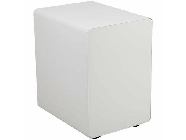 3 Drawer Mobile File Cabinet in White and Charcoal X538534