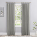 SilverGray Blackout Tab Top Curtain Panel 40x84 H95739
