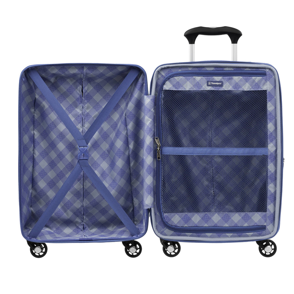 Azure Blue Expandable Carry-On Hardside Spinner D56110