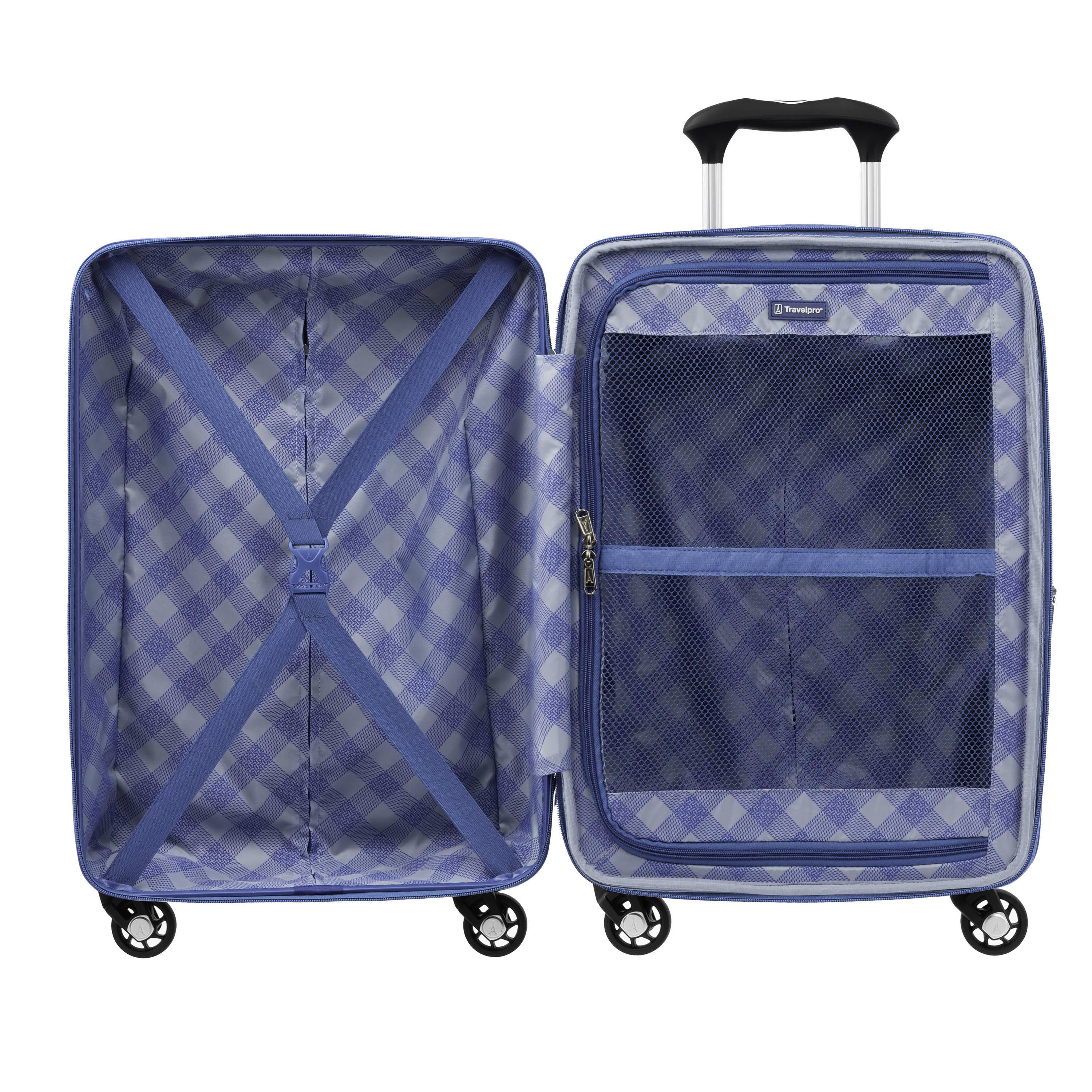 Azure Blue Expandable Carry-On Hardside Spinner D56110
