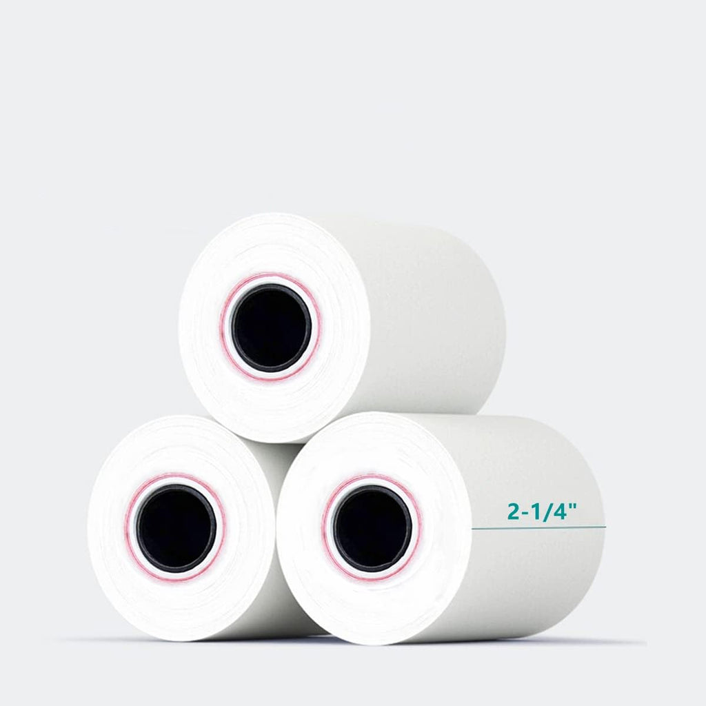 2-1/4'' x 50' White Thermal Paper Rolls (50 Rolls) Pack of 2 B606
