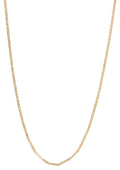 14k Yellow Gold Plated Flat Mariner Chain Necklace, 22 inches O246934
