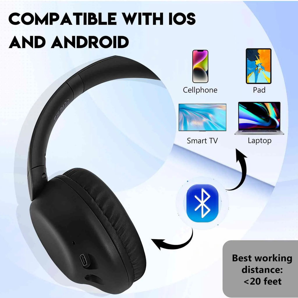 Wireless Bluetooth Over The Ear Headphones with Mic V2699