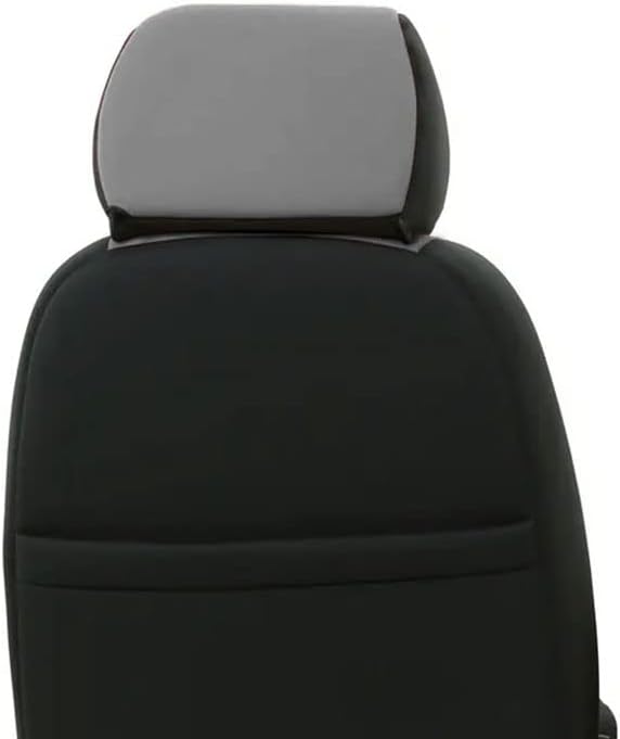 Gray & Black Neoprene Front Seat Covers for Pickup Truck P94586