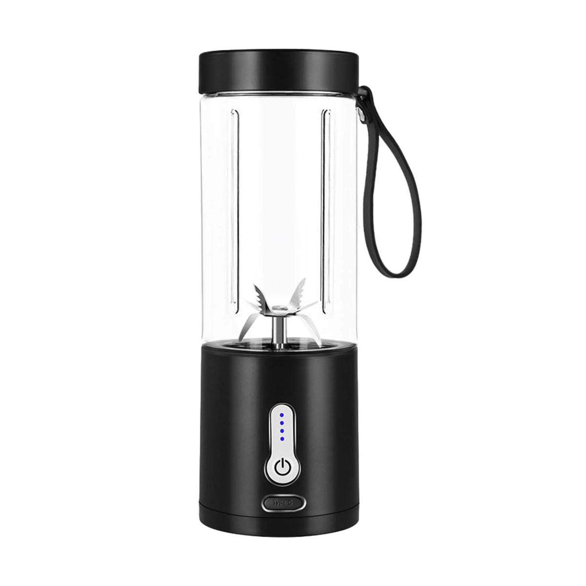 Black 530ml Portable USB Juicer Cup M549