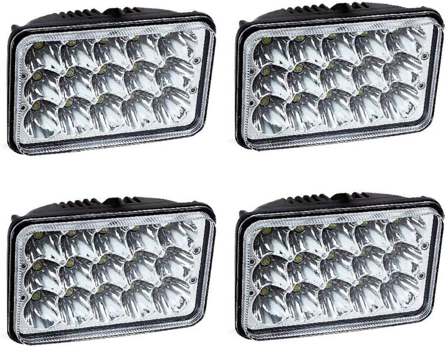 4X6" LED Headlights Sealed Beam Replacement Pack of 2 R465