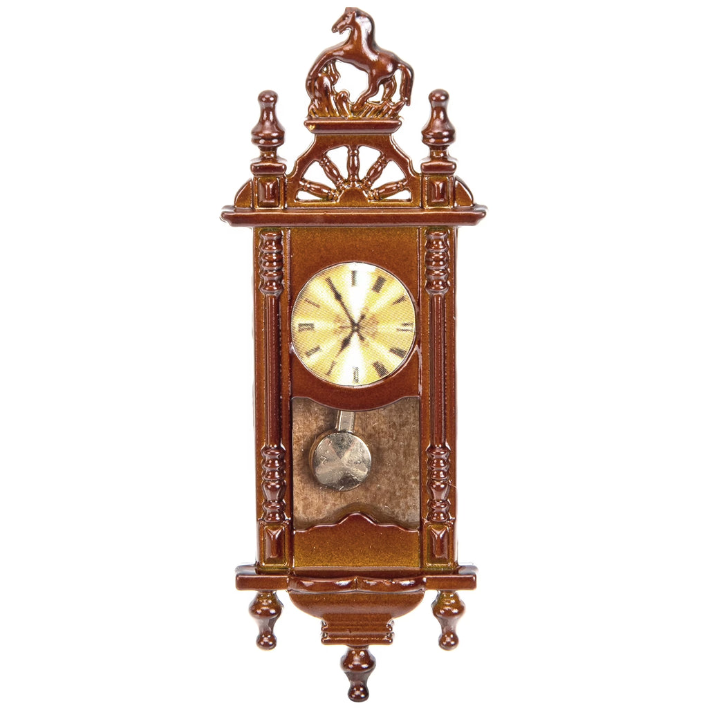 Metal Dollhouse Hanging Clock Toy Doll Furniture Q35200