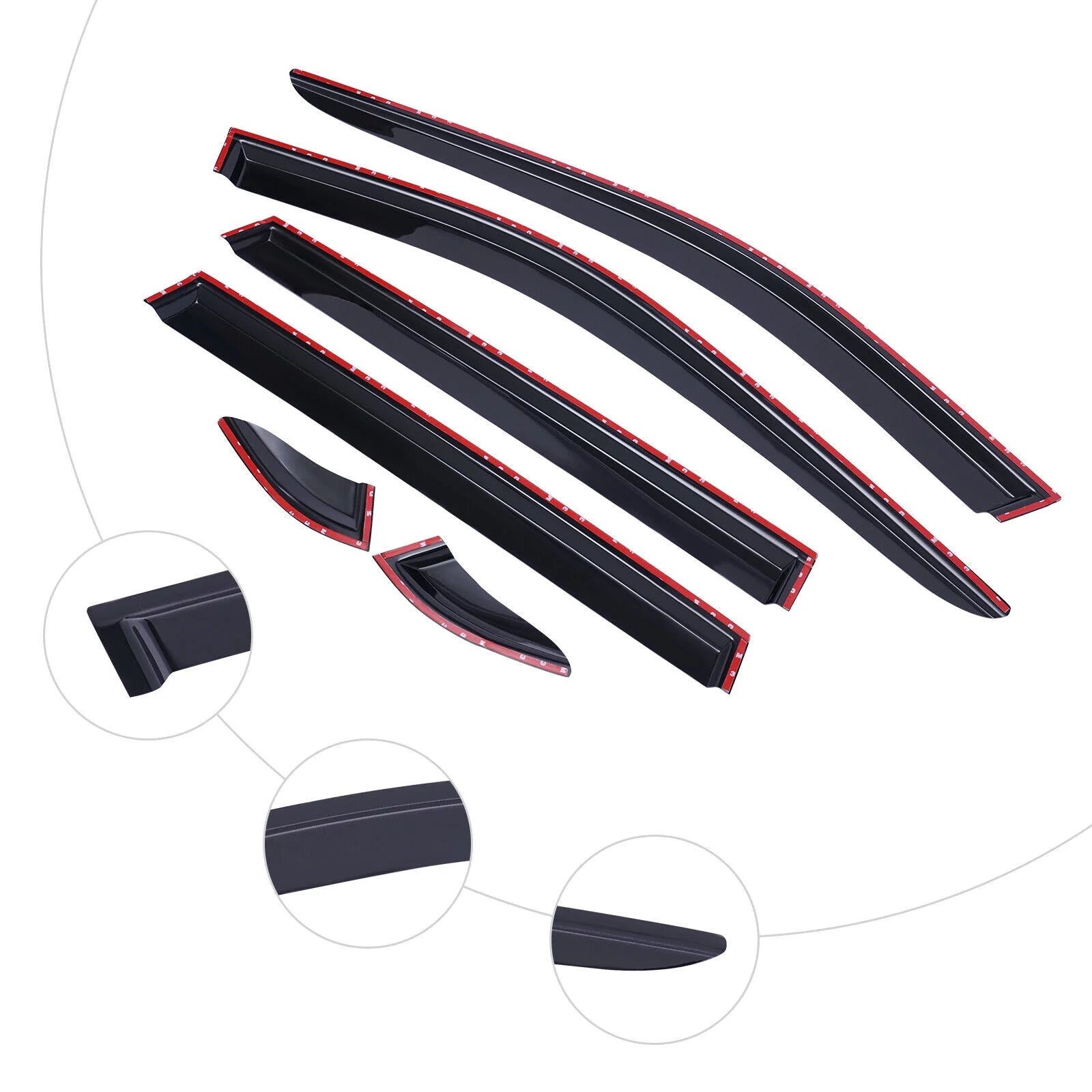 2019-2022 Toyota RAV4 Window Wind Deflector Door Visor Rain Guard V41956