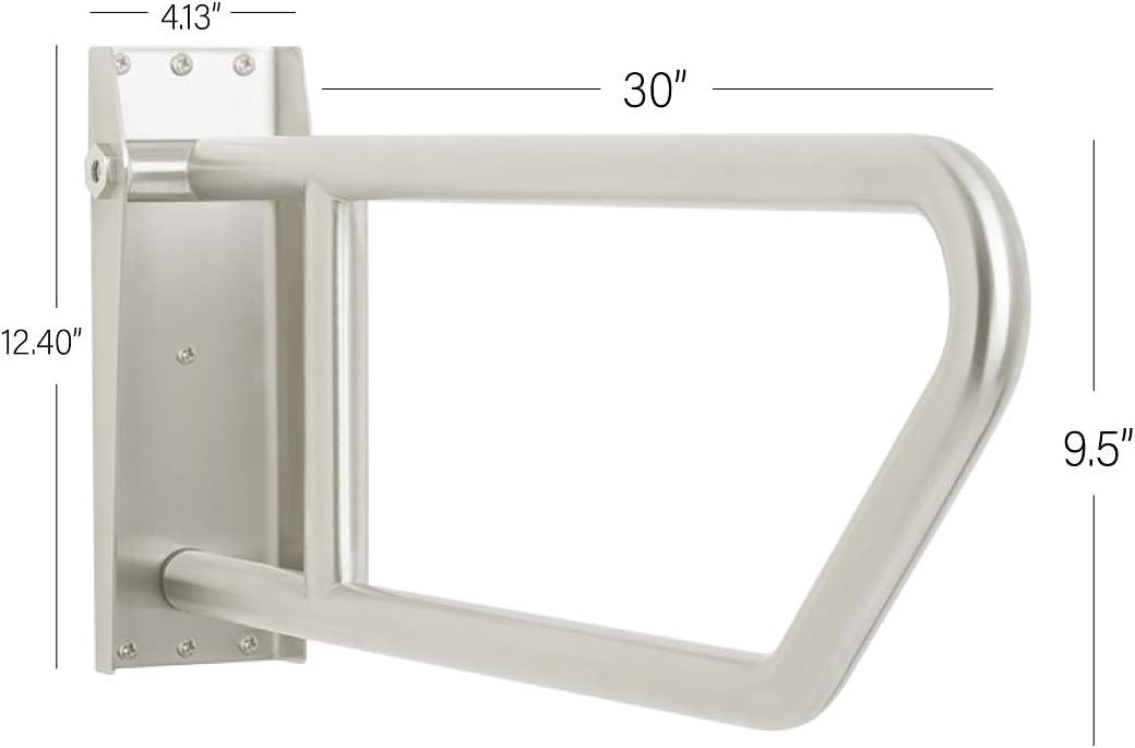 Satin Stainless Steel 30 inch Swing Up Grab Bar Y7360