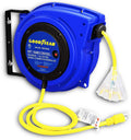Retractable Extension Cord Reel 16AWG x 50' 3C/SJTOW LED Triple Tap Connector Power 7.5A 125VAC 938W H124110