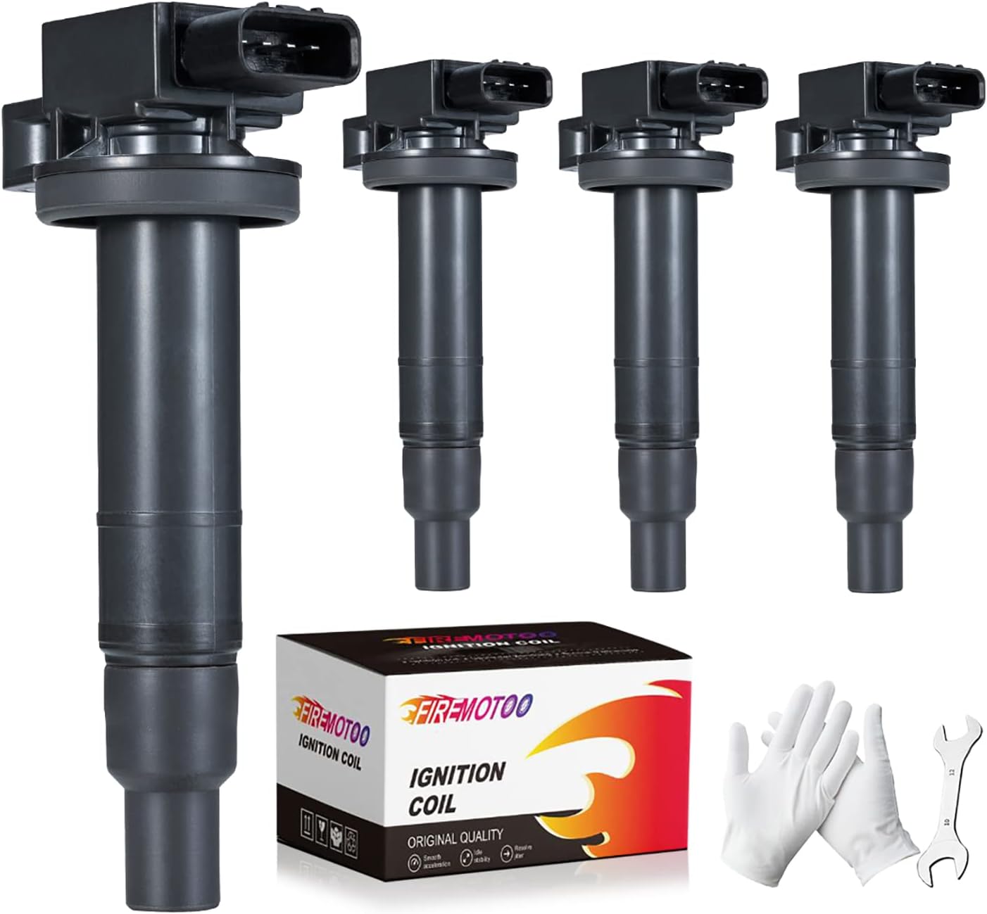Ignition Coil Pack Compatible with Toyota Echo 2000-2005 Prius Yaris Camry 1.5L A517