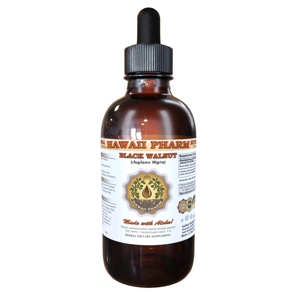 Black Walnut Organic Dried Leaves Liquid Extract Herbal Supplement 2 oz M424737