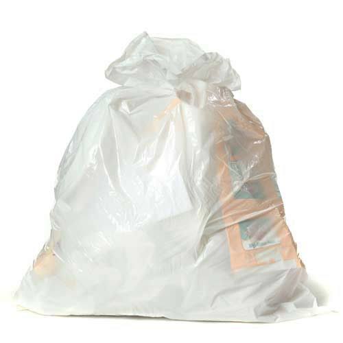 200 ct 0.7 Mil White Trash Bags U640848