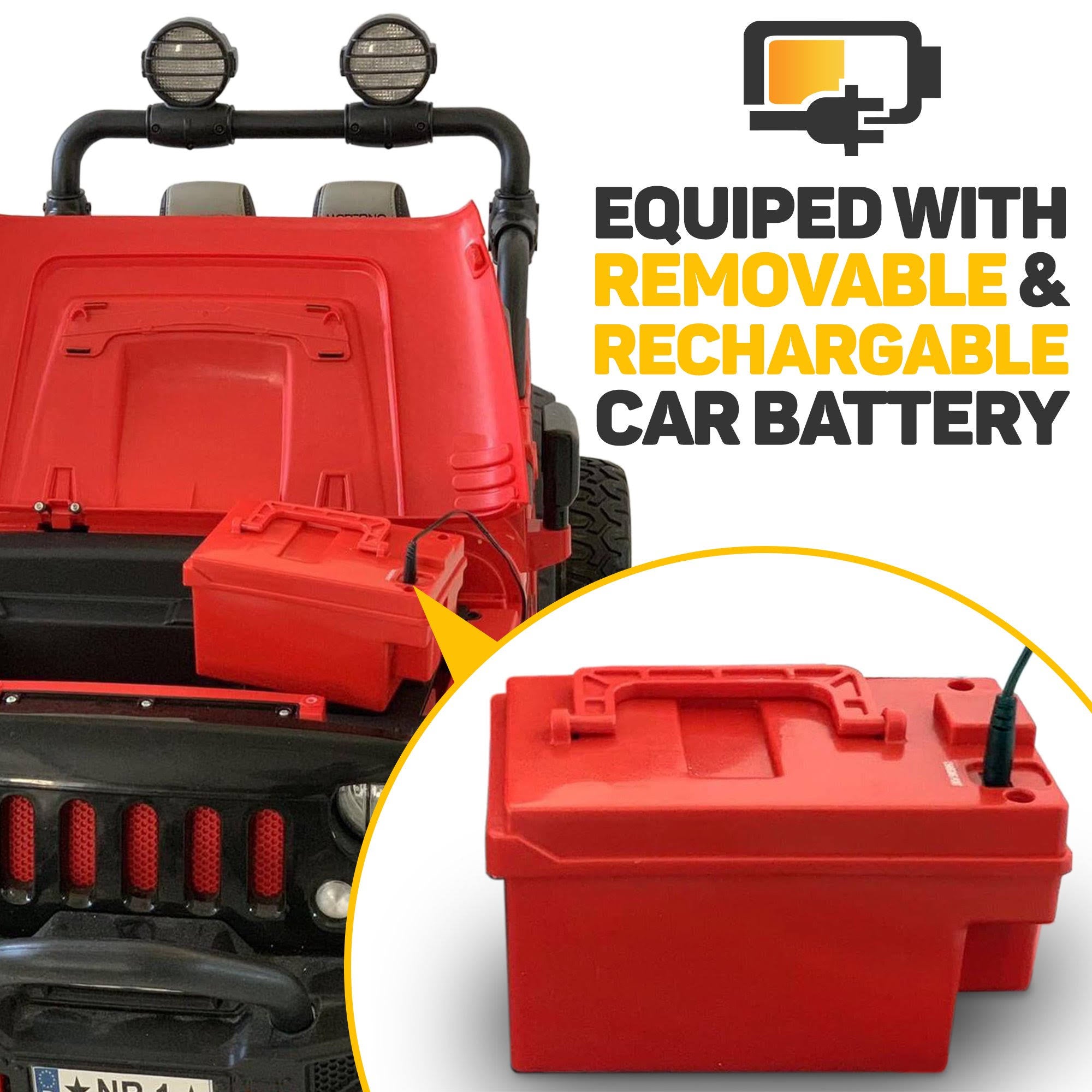 Red 12V Ride on Kids Car Truck with Remote P122976
