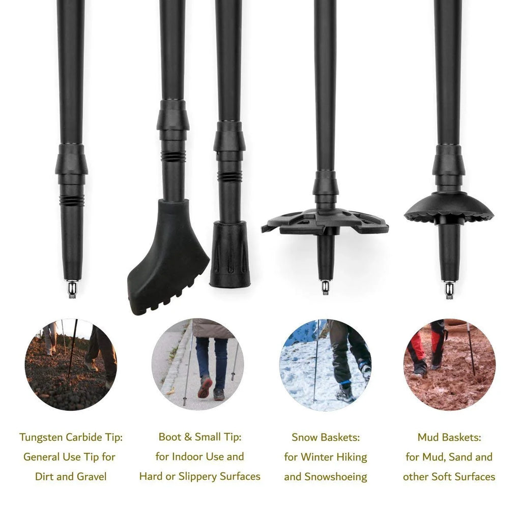 Aircraft-Grade Aluminum Anti-shock Twist Lock Trekking Poles L3804