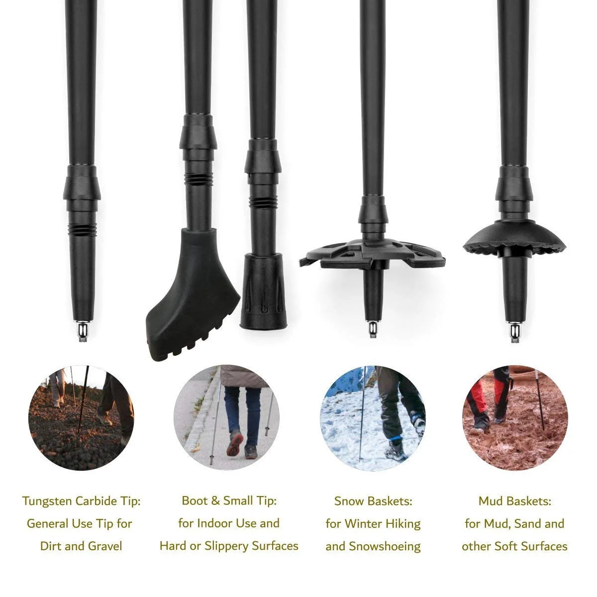 Aircraft-Grade Aluminum Anti-shock Twist Lock Trekking Poles L3804