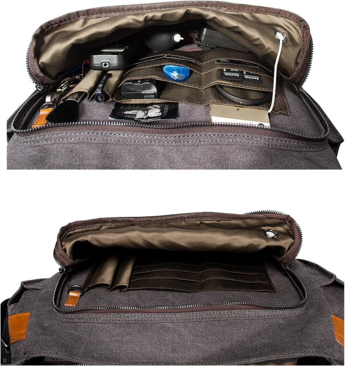 Camera Messenger Bag for DSLR Cameras Laptop 15.6inch Shoulder Bag with Camera Insert Sleeve Z90060