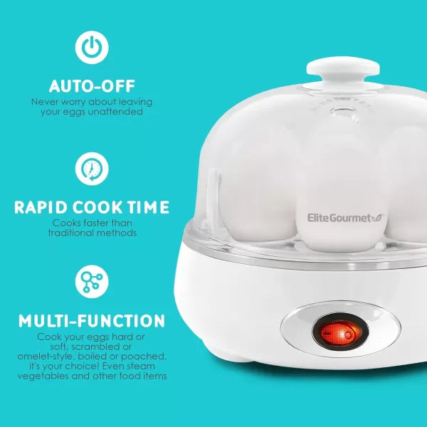 Charcoal Grey 7 Egg Capacity Electric Egg Cooker M2005