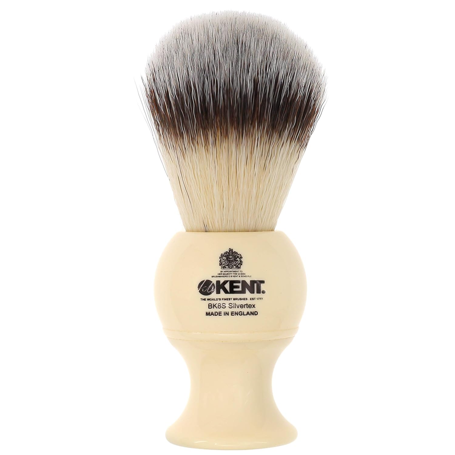 Shaving Brush with Ultra-Soft Synthetic Bristles and Faux Ivory Resin Handle, Pack of 2 O6495
