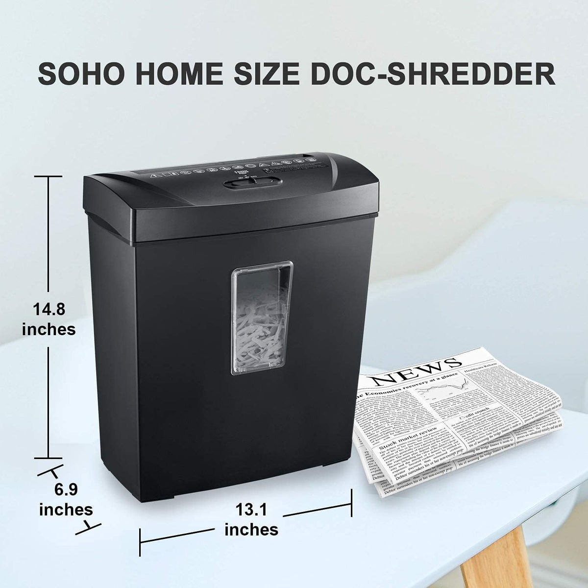 12 Sheet Crosscut Paper Shredder U44249