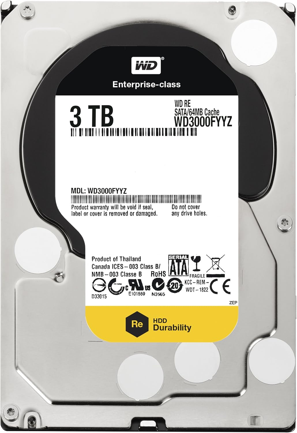 4TB 3.5 Inch SATA III 7200 RPM 64 MB Cache Enterprise Hard Drive P9386