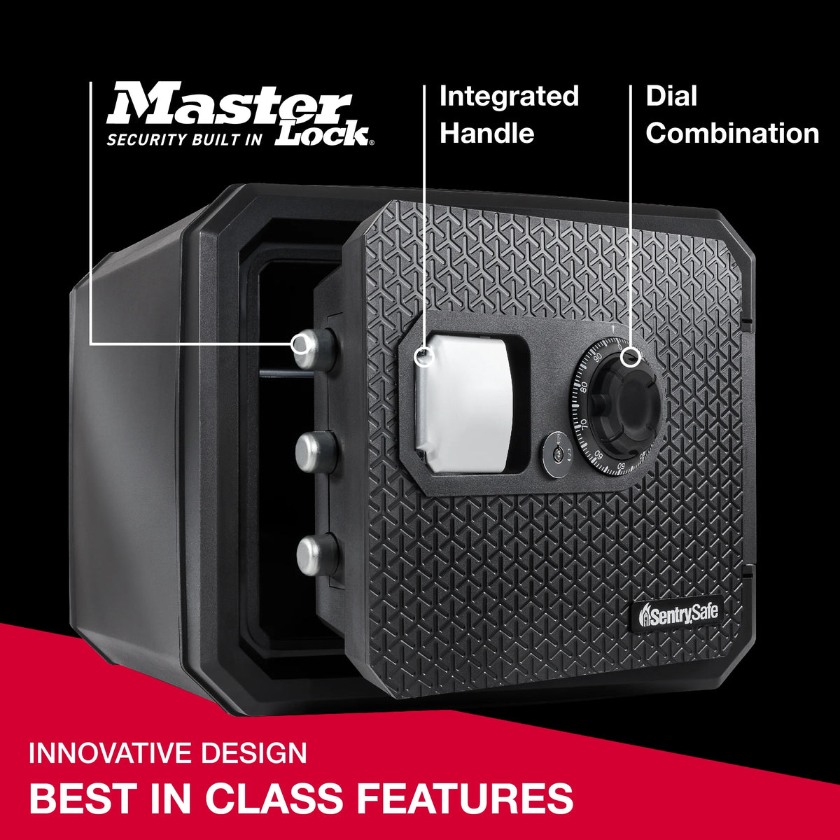 Fire-Resistant Water-Resistant Home Safe with Combination Lock and Override Key I4196