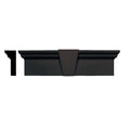 37 5/8x22 x 9x22 Flat Panel Window Header, Musket Brown F3153