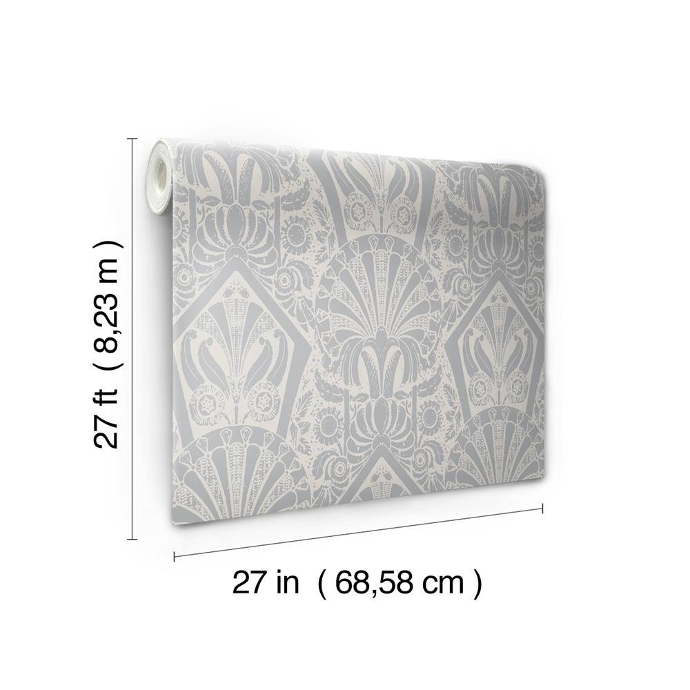 Cream/Silver Wallpaper F7268