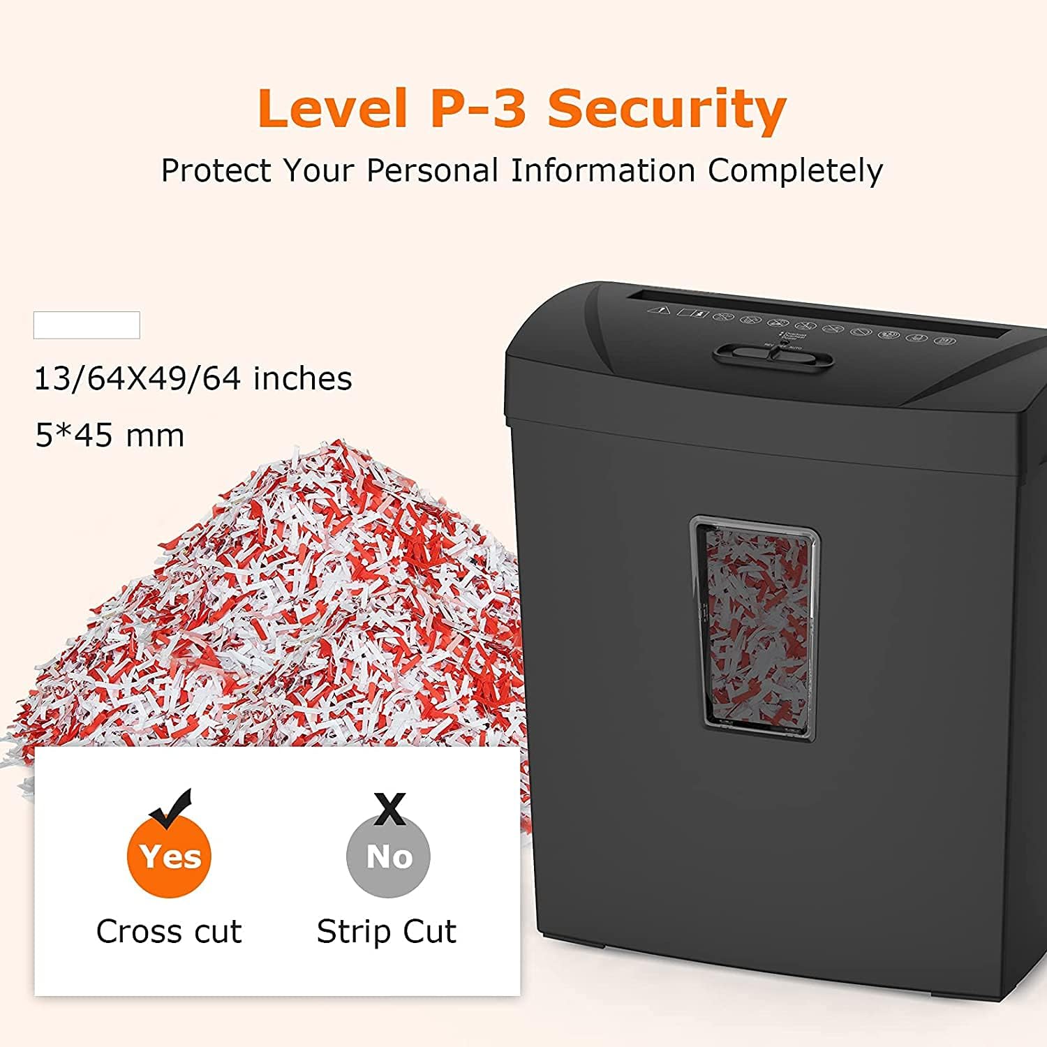 12 Sheet Crosscut Paper Shredder U44249