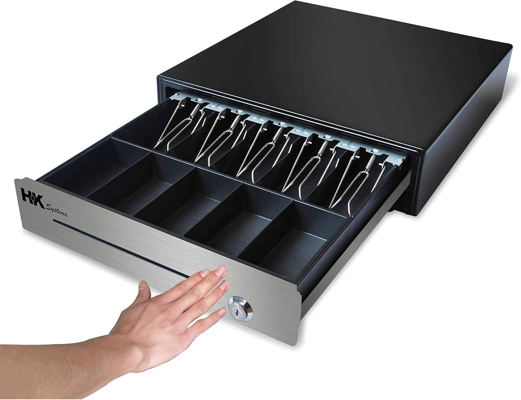 16 Heavy Duty Black Push Open Cash Drawer with Metal Bracket H135290