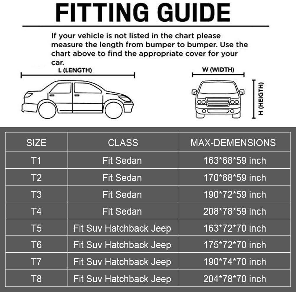 SUV Car Cover Waterproof Universal Fit S3833