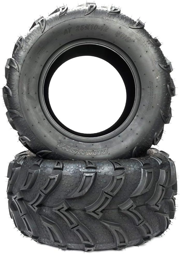 Set of 2 Tubeless All-Terrain Tires 25x10-12 6PR X975970