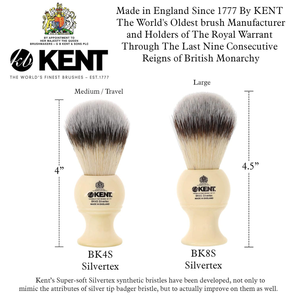 Shaving Brush with Ultra-Soft Synthetic Bristles and Faux Ivory Resin Handle, Pack of 2 O6495