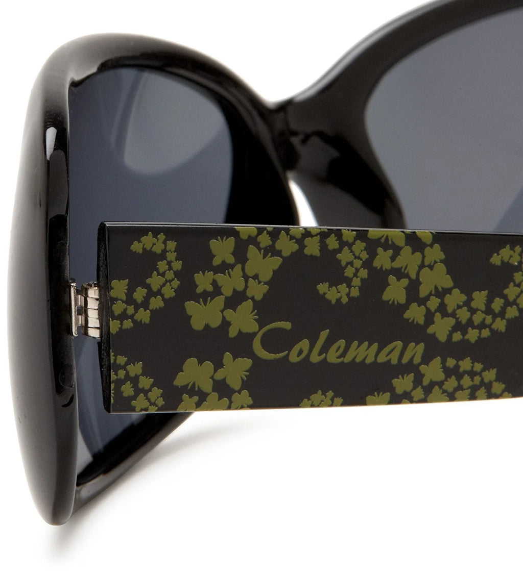 Black and Green Frame Smoke Lens Polarized Sunglasses I89079