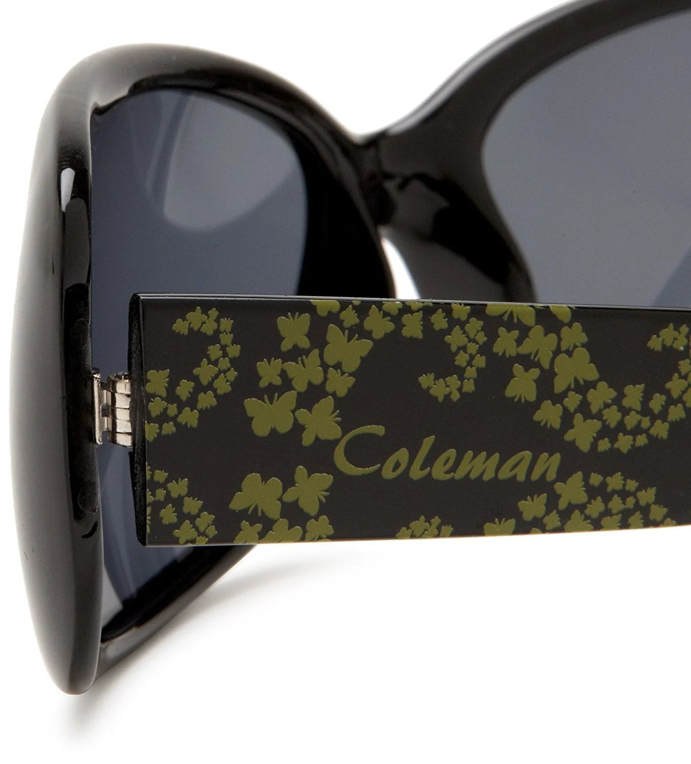 Black and Green Frame Smoke Lens Polarized Sunglasses I89079