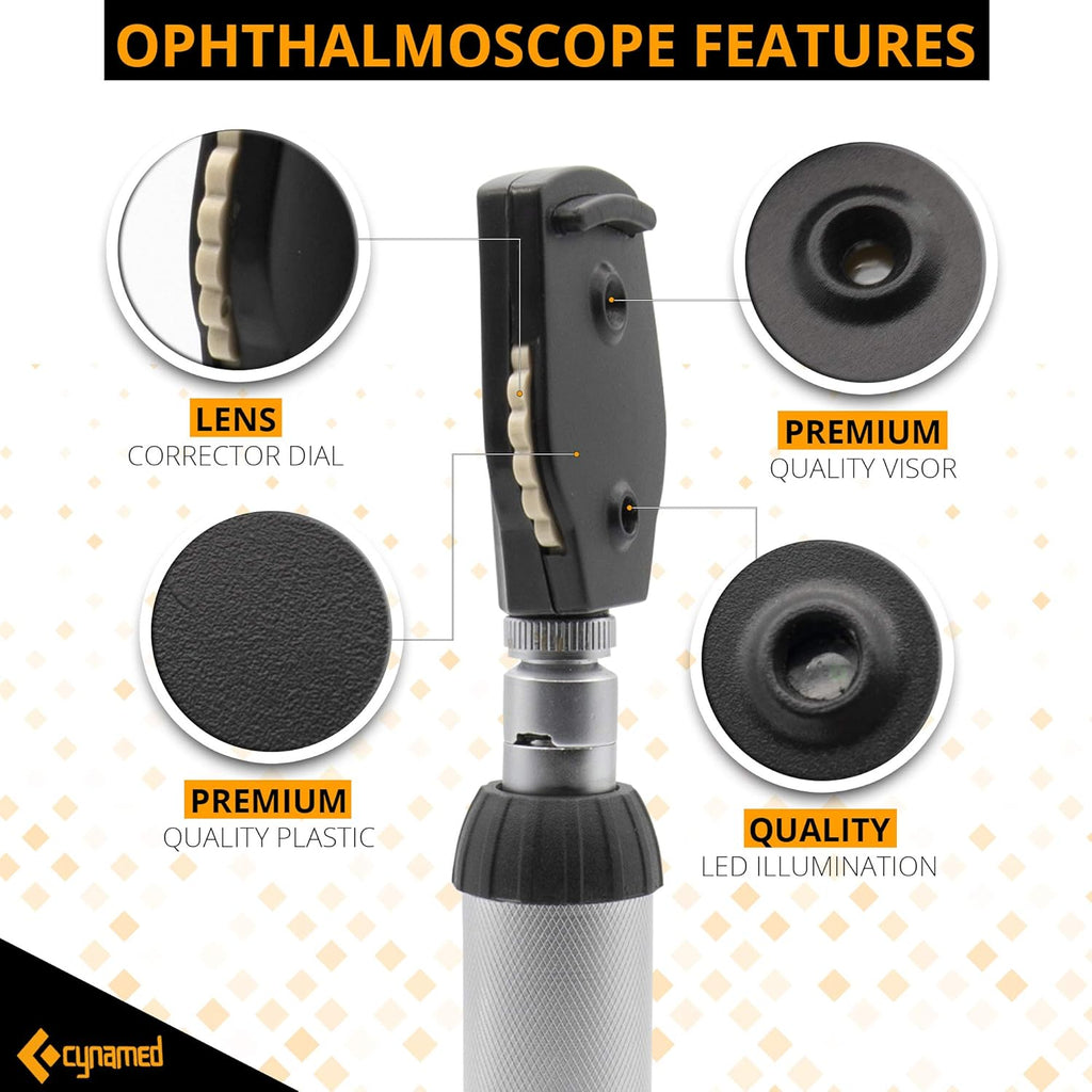 2-in-1 Ear Scope Set with Sight Chart, Replacement Tips, and Carry Case W494042