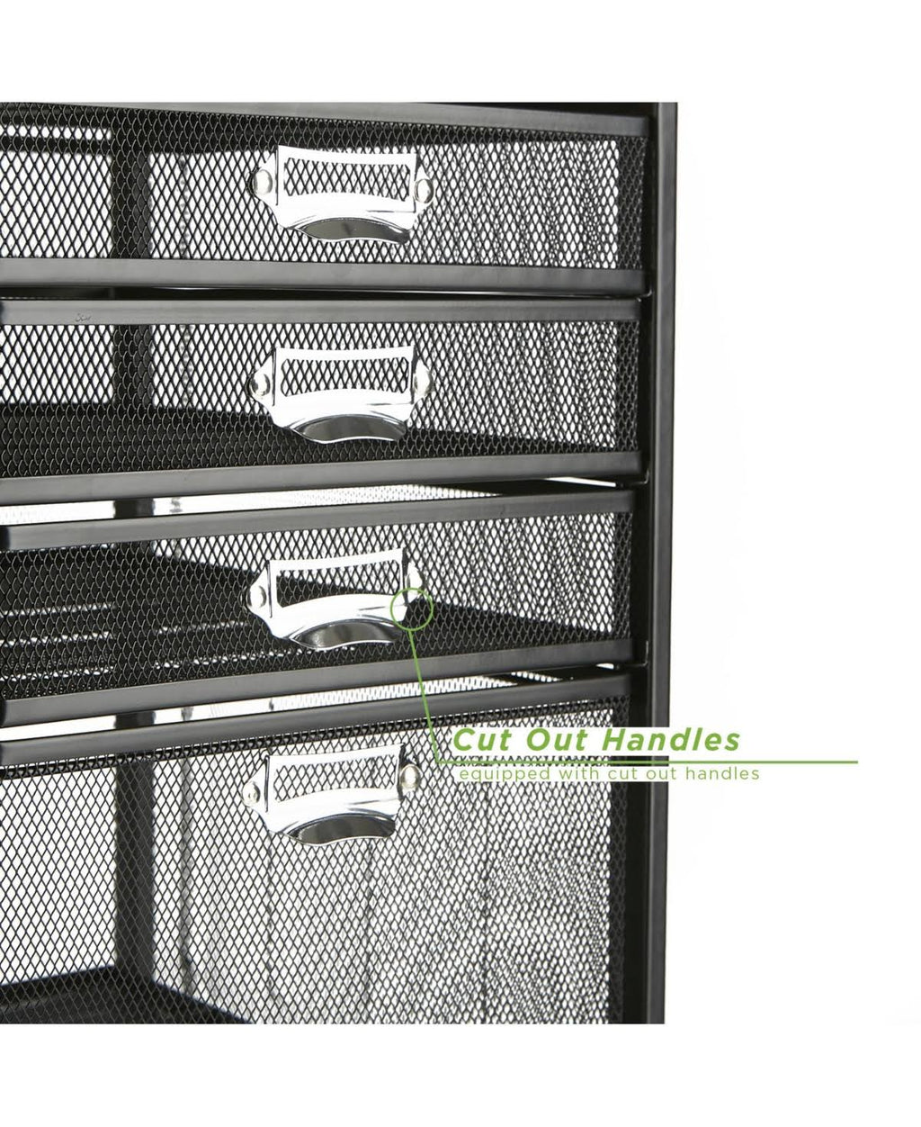 5-Tiered Drawer Storage Cart Black A50961