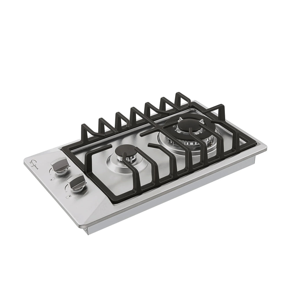 2 Piece Gas Cooktop and Wall Mount Range Hood X739