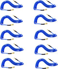 10-Pack Blue Polyurethane Recoil Air Hose 1/4" by 25' with Bend Restrictor and Quick Coupler R99238