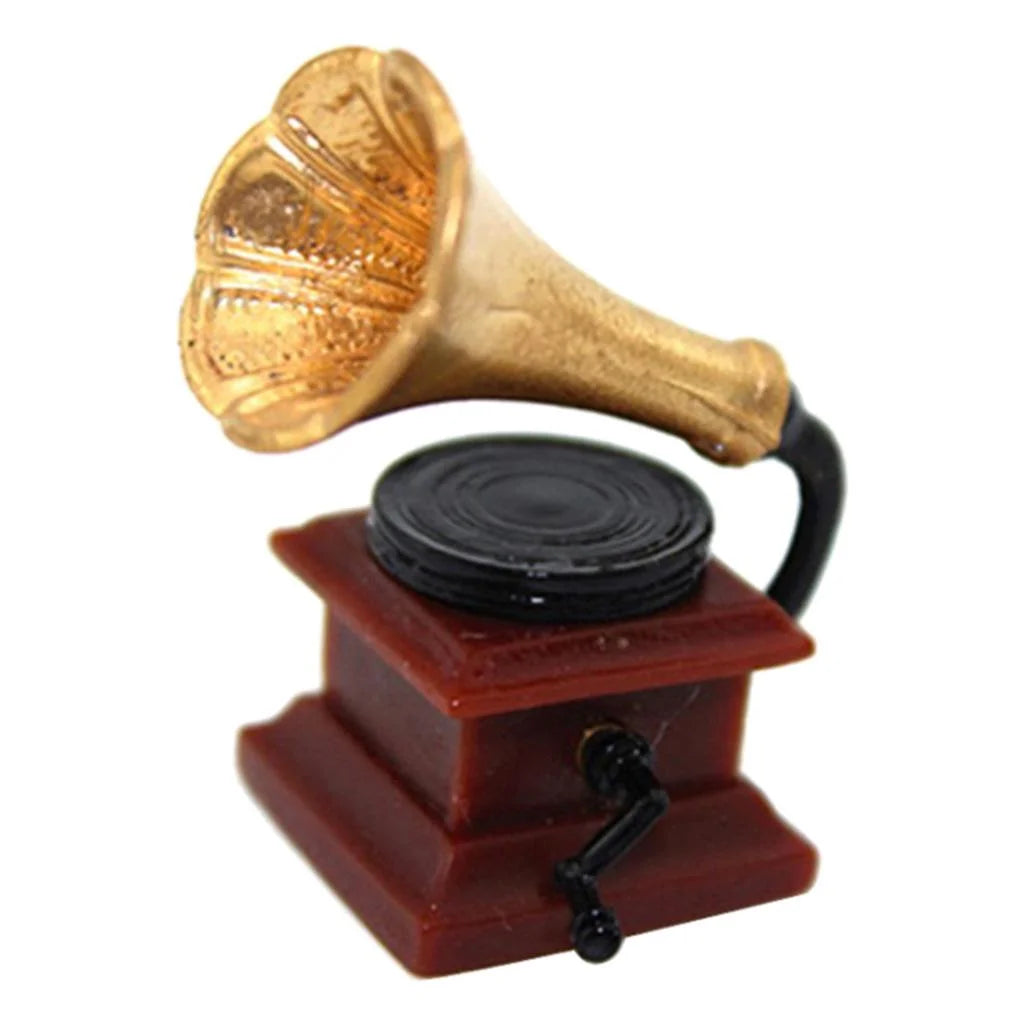 Mini Phonograph for 1:12 Dollhouse Furniture Accessory W44093